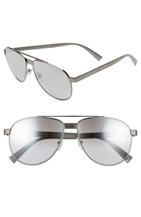 nordstroms the rack versace silver aviator sunglasses|Versace aviator sunglasses women new.